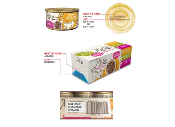 Voluntary Recall of Select Lots of Muse Wet Cat Food Due to Potential Contamination