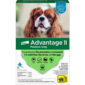 Advantage II Flea Spot Treatment for Dogs, 11-20 lbs