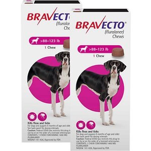 Bravecto Chew for Dogs, 88-123 lbs