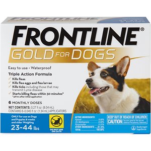Frontline Gold Flea & Tick Treatment for Medium Dogs, 23-44 lbs
