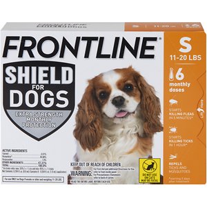 Frontline Shield Flea & Tick Treatment for Small Dogs, 11 - 20 lbs