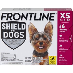 Frontline Shield Flea & Tick Treatment for Extra Small Dogs, 5 - 10 lbs