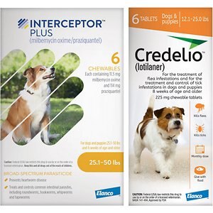 Interceptor© Plus Chew for Dogs, 25.1-50.1 lbs. 