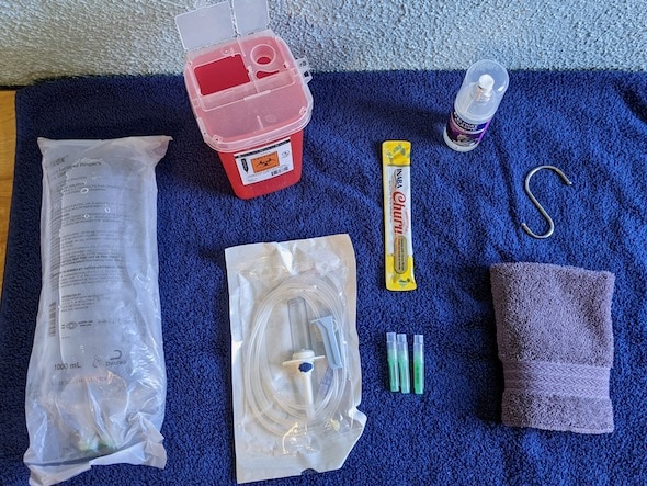 Equipment for SubQ fluids for pets