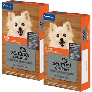 Sentinel© Spectrum for dogs, 2-8 lbs.  