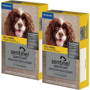Sentinel© Spectrum for dogs, 25.1-50 lbs. 