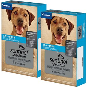 Sentinel©Spectrum for dogs, 50.1-100磅。