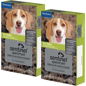 Sentinel Spectrum for Dogs 8.1-25 lbs (6 Chews)