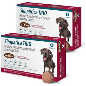 Simparica© Trio Chewable Tablet for Dogs, 88.1-132 lbs. 
