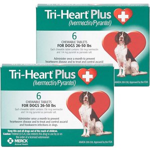 Tri-Heart© Plus for dogs, 26-50 lbs.  