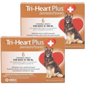 Tri-Heart© Plus for dogs, 51-100 lbs.  