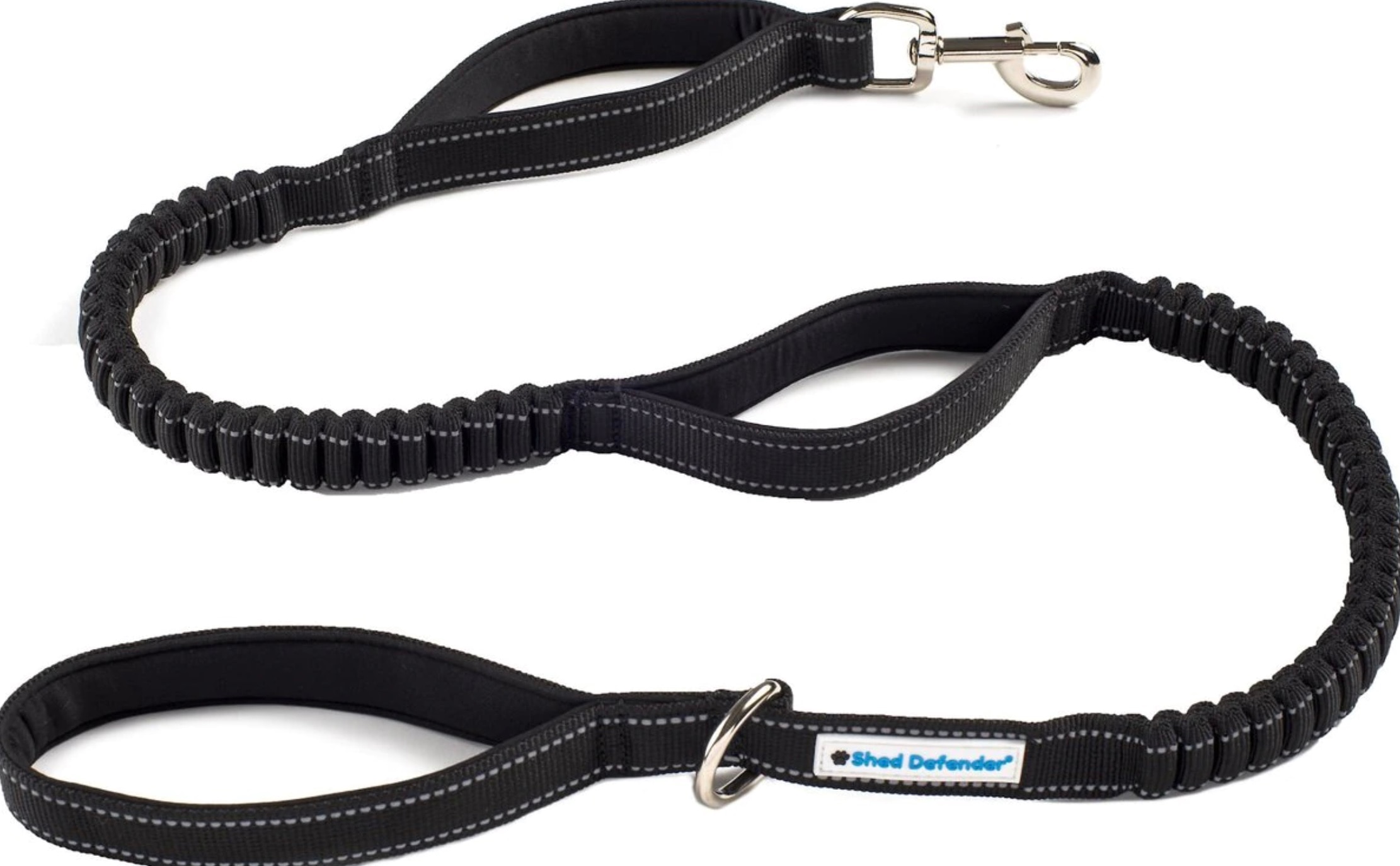 product image of a black bungee dog leash
