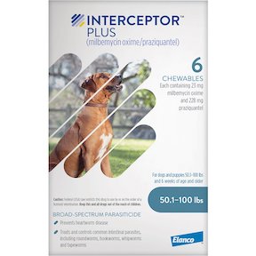 Interceptor© Plus Chew for Dogs (50.1-100 lbs.)