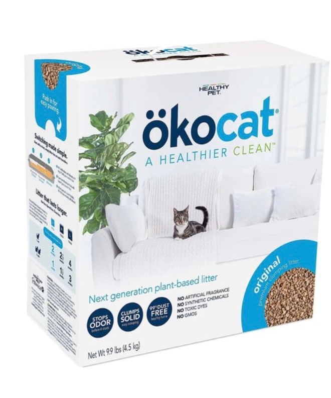 product image of okocat flushable cat litter