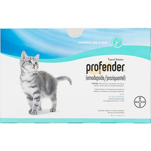 Profender猫用局部解决方案，2.2-5.5磅