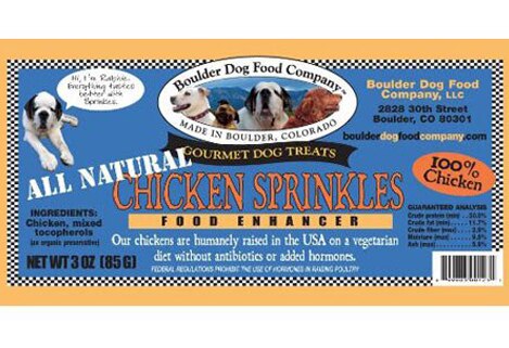 Boulder Dog Food Company Recalls Chicken Sprinkles Dog Treats Due to Salmonella Risk