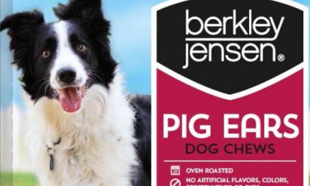 Dog Goods USA LLC Expands Voluntary Recall to Include Berkley Jensen Pig Ears Pet Treats Because of Possible Salmonella Health Risk