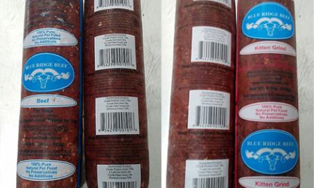 Blue Ridge Beef Issues Recall for Raw, Frozen Pet Food Products