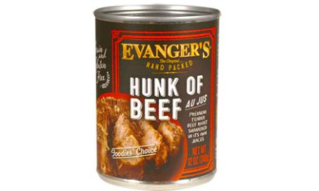 Evanger’s Dog & Cat Food Recalls Select Lots of Hunk of Beef Products