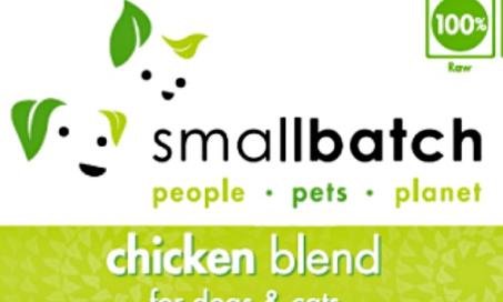 Smallbatch Pets Voluntarily Recalls Frozen Chicken Blend For Dogs And Cats